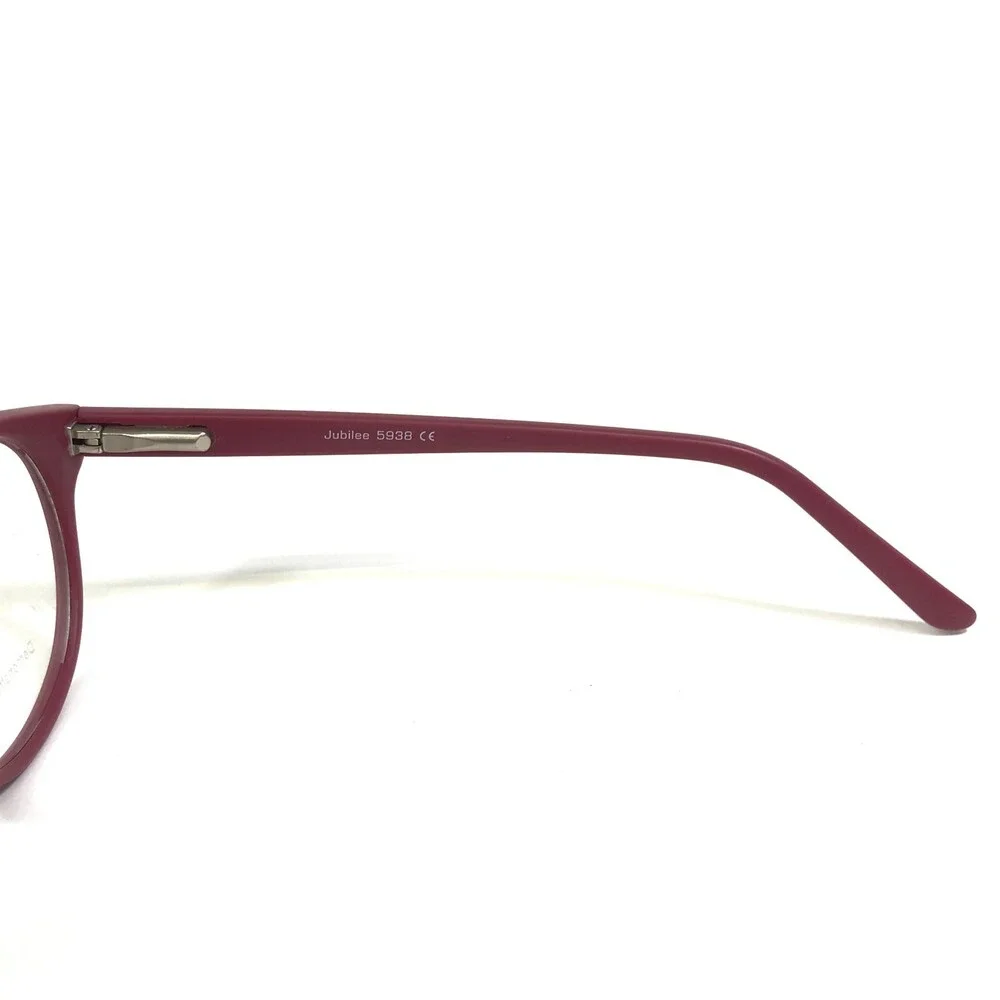 Jubilee Eyeglasses Frames 5938 MATT BURGUNDY Red Round Full Rim 50-20-145